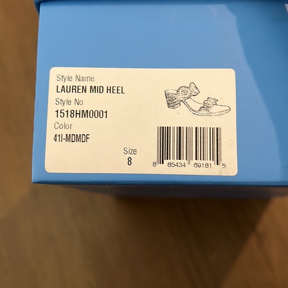 JACK ROGERS NAVY LAUREN MID HEEL - Picture 4 of 4